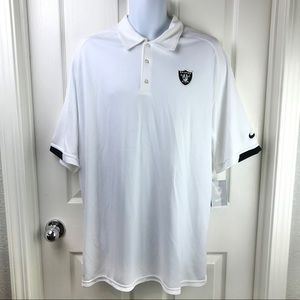 Nfl Raiders Nike Dri Fit Polo Shirt Xl 